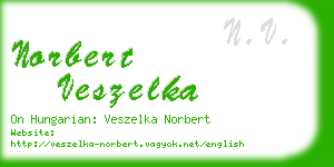 norbert veszelka business card